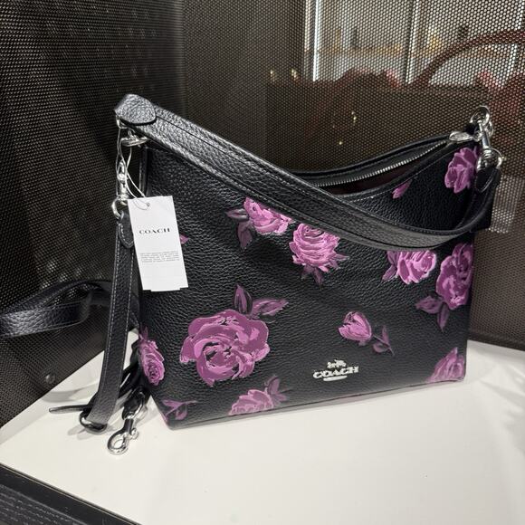 Coach Laurel Shoulder Bag With Floral Print CCE26 - Picture 1 of 9